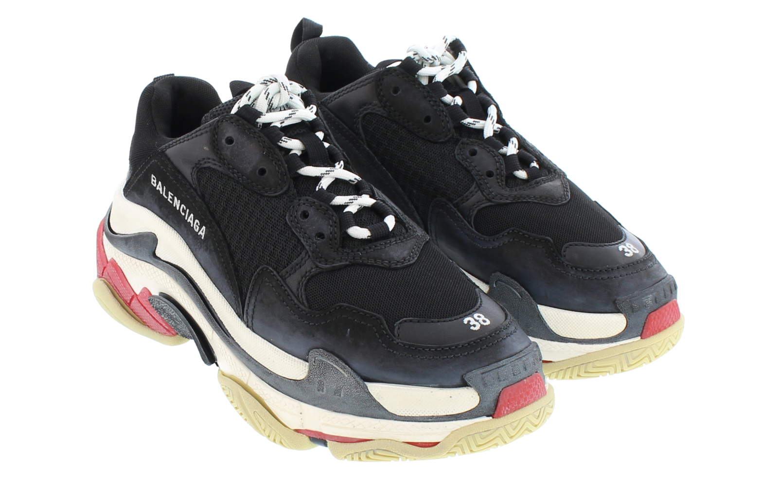 balenciaga white womens trainers